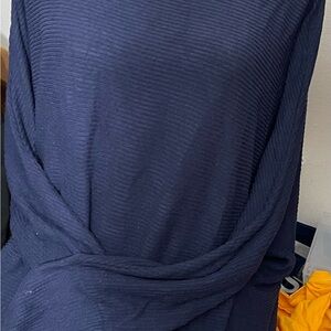 BP. Charcoal Ribbed Knit Sweater